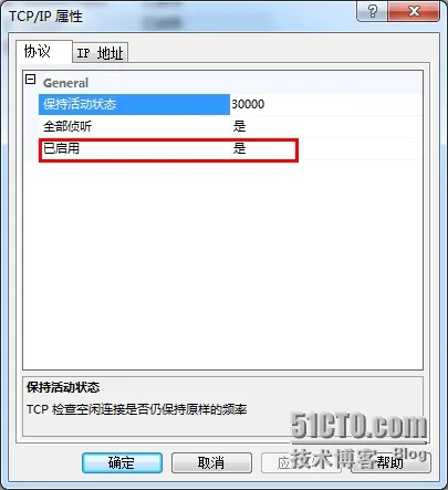 TCP/IP 已启用